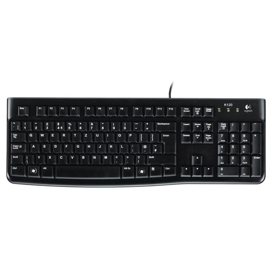 Logitech K120 Ενσύρματο Πληκτρολόγιο (GR)
