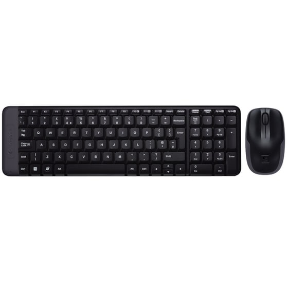 Logitech MK220 Ασύρματο Σετ Πληκτρολόγιο & Ποντίκι (GR)