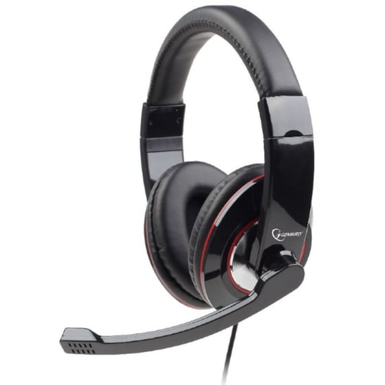 Ακουστικά Headset Gembird MHS-001 με Μικρόφωνο - Μαύρο