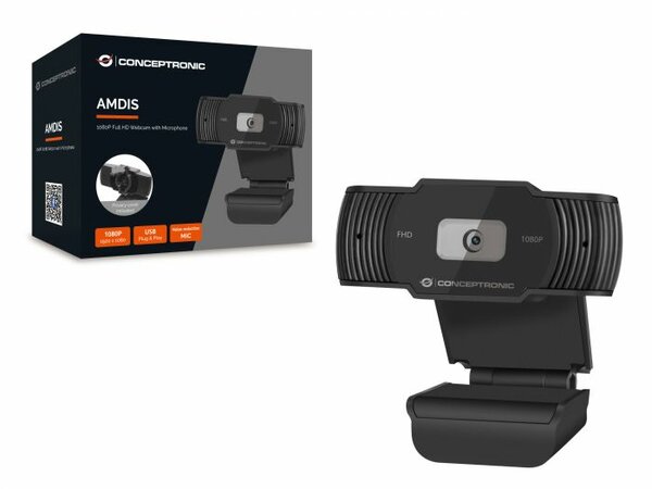 Conceptronic 1080P Full HD Webcam with Microphone