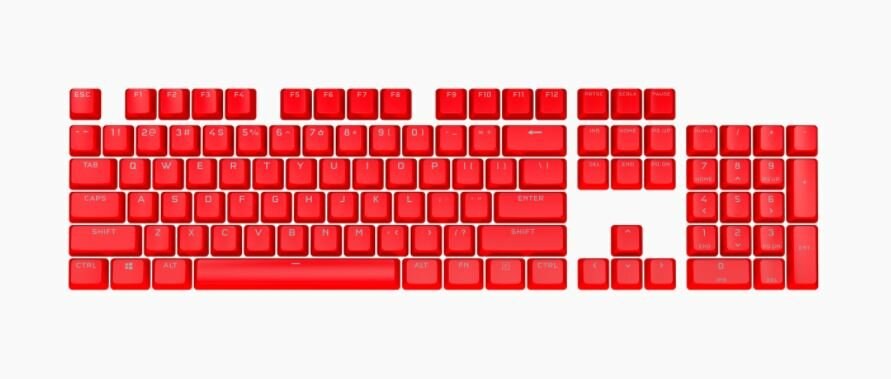 Corsair PBT DOUBLE-SHOT PRO Keycap Mod Kit — ORIGIN Red (NA) (CH-9911020-NA)