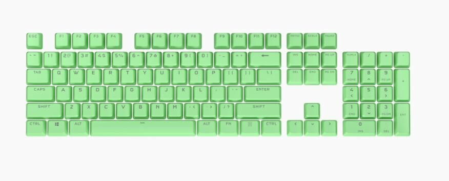 Corsair PBT DOUBLE-SHOT PRO Keycap Mod Kit — Mint Green (NA) (CH-9911080-NA)