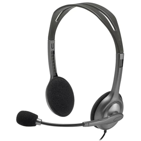 Ακουστικά Headset Logitech H111 με Μικρόφωνο - Γκρι