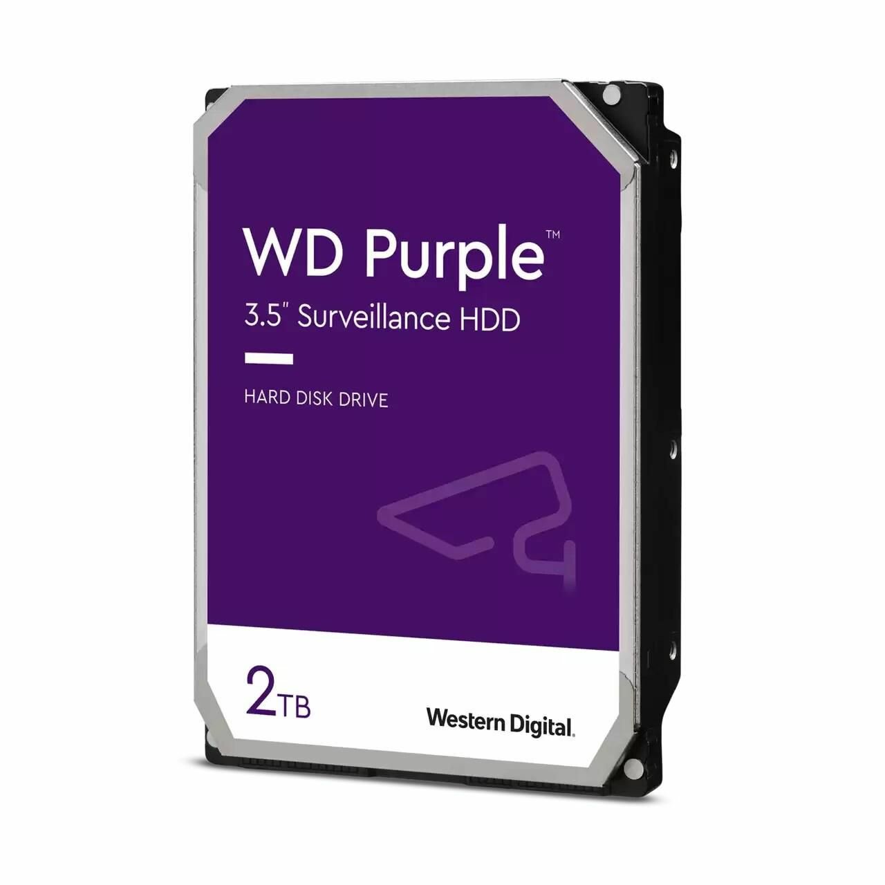 2TB Purple 5400RPM 64MB 3.5" SATAIII Western Digital Hard Disk Purple (WD23PURZ)