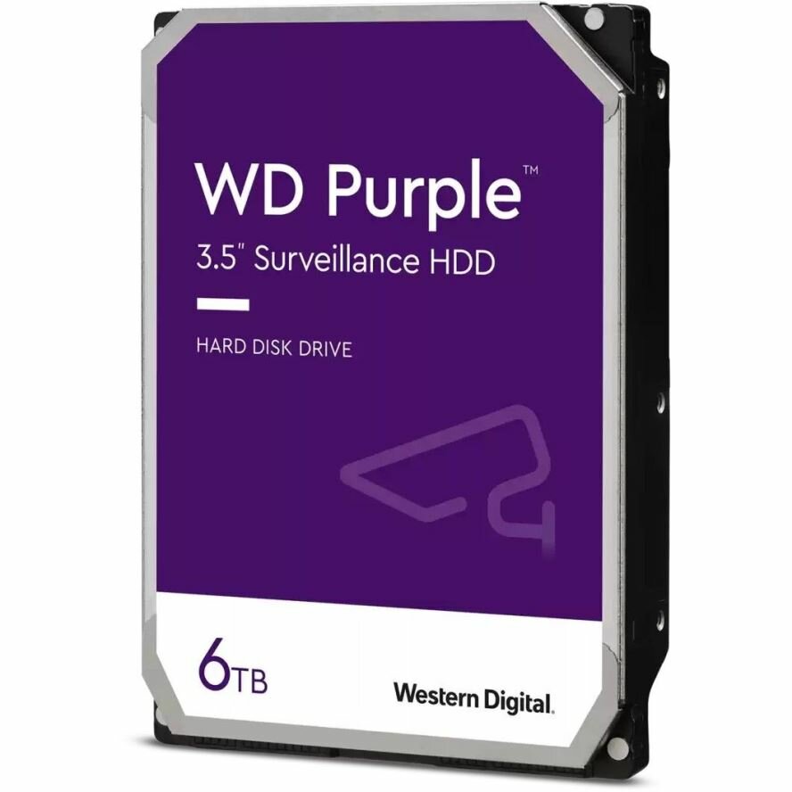 6TB Purple 5400RPM 256MB 3.5" SATAIII Western Digital Hard Disk (WD64PURZ)