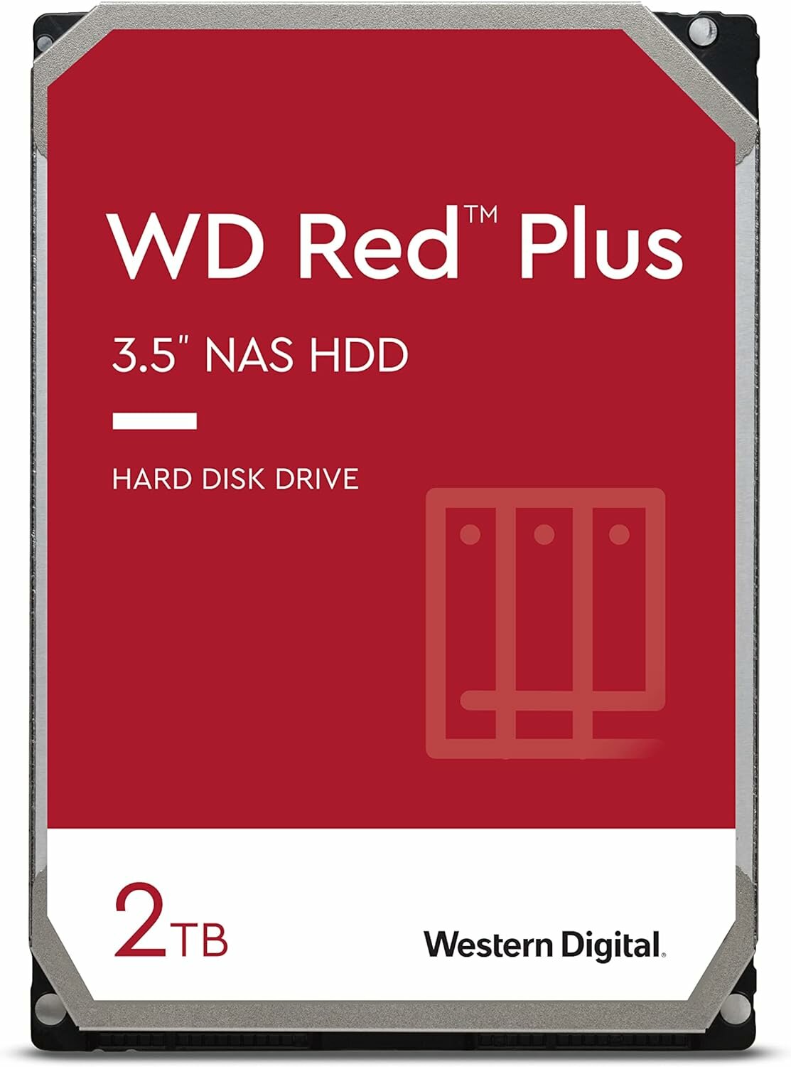 2TB Red Plus 5400RPM 64MB 3.5" SATAIII Western Digital Hard Disk Red (WD20EFPX)