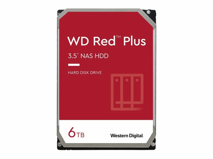 6TB Red Plus 256MB 3.5" Western Digital Hard Disk Red (WD60EFPX)