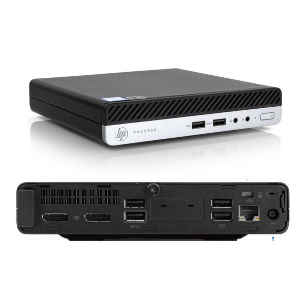 HP PC ProDesk 400 G4 Micro Refurbished i3 8100T, 8GB, 256GB m.2