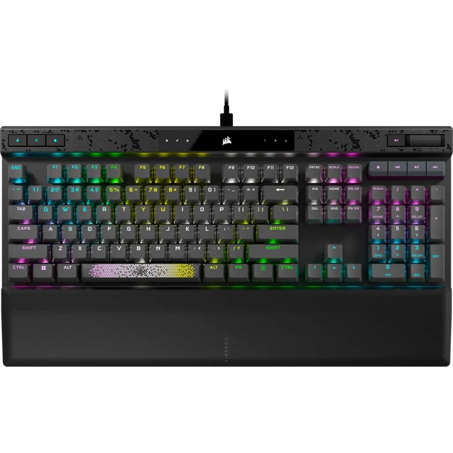 Corsair K70 MAX RGB Magnetic-Mechanical Gaming Keyboard — Adjustable CORSAIR MGX Switches (CH-910961G-NA)