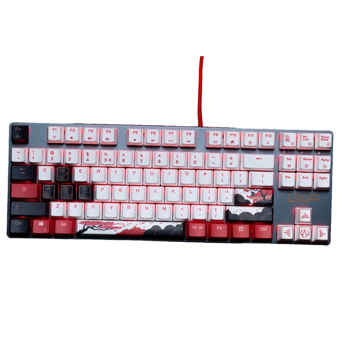 Limited Edition Lexip Assassin's Creed Shadows Gaming Keyboard Independent Red Mechanical Switches