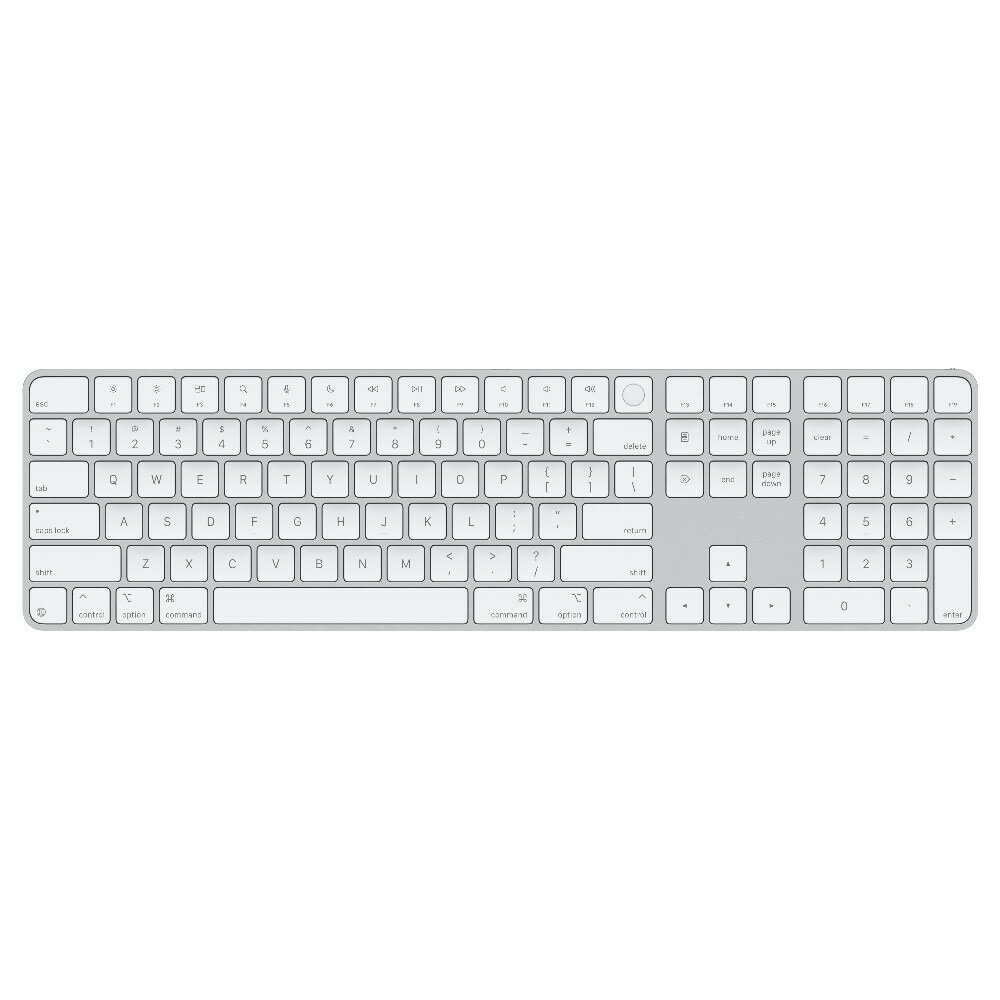 Apple Magic Keyboard with Touch ID and Numeric Keypad For Mac with Apple Silicon (USB-C) US English (MXK73LB/A)