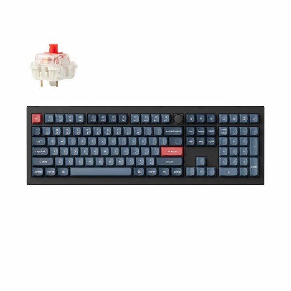 Keychron V6 Max QMK/VIA (V6M-D1) Wireless Keyboard Custom Mechanical Red Switch 100% US