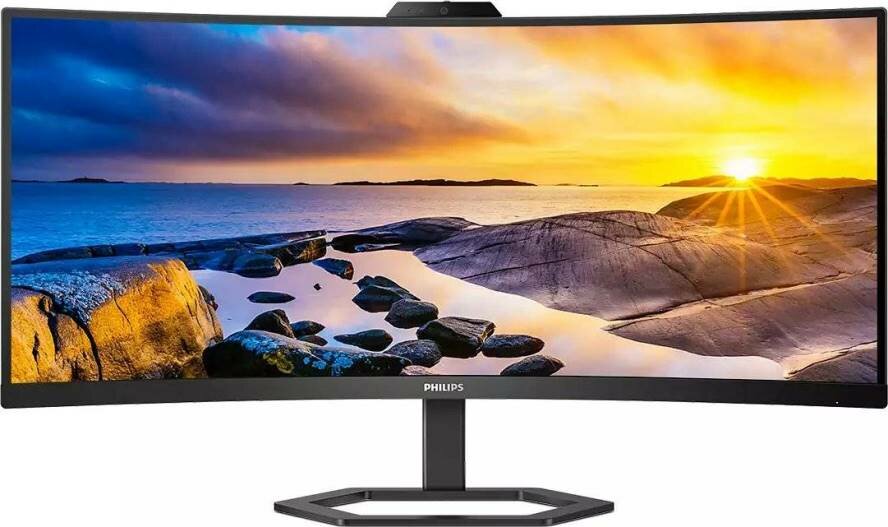 Philips 34E1C5600HE 34" Curved Multimedia Monitor with Windows Hello Webcam