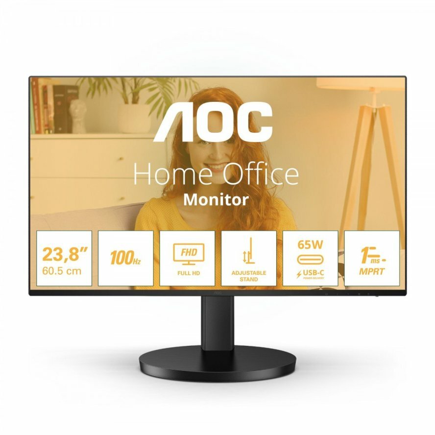 AOC 24'' Basic-Line Business Multimedia Monitor FHD IPS 100Hz USB-C 65W