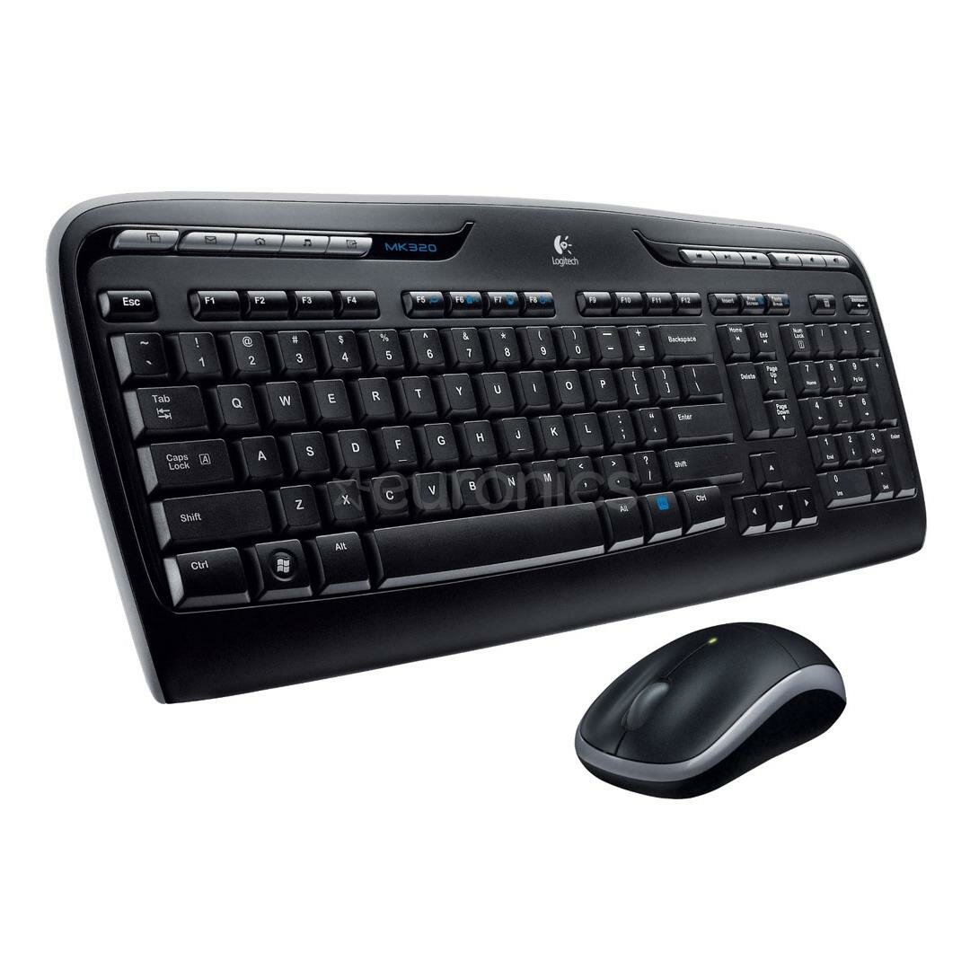 Logitech MK330 Wireless Keyboard and Mouse Desktop Set US