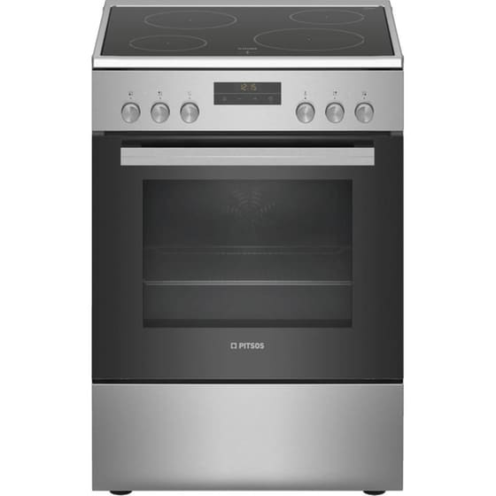 PITSOS PHN039150 66 Lt Inox Ηλεκτρική Κουζίνα Κεραμική