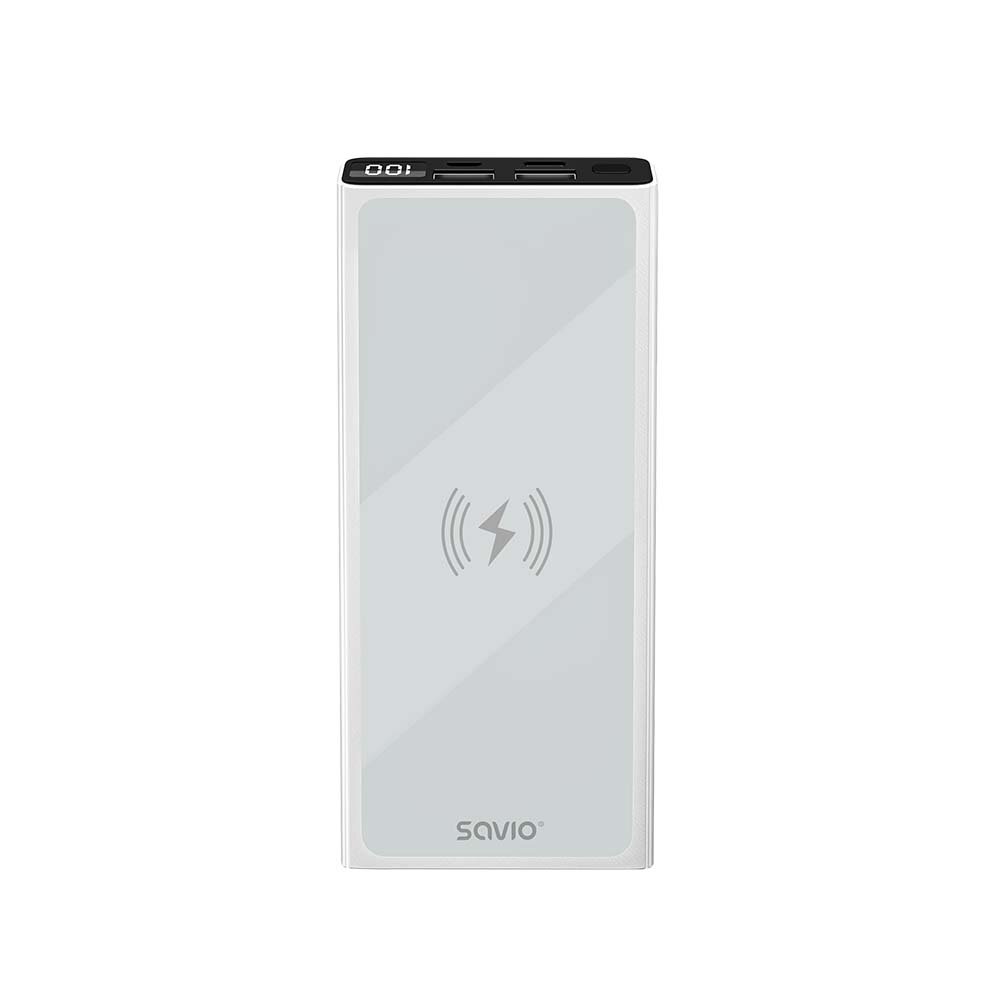 Savio BA-06 QI Wireless Power Bank 10.000 mAh 20W
