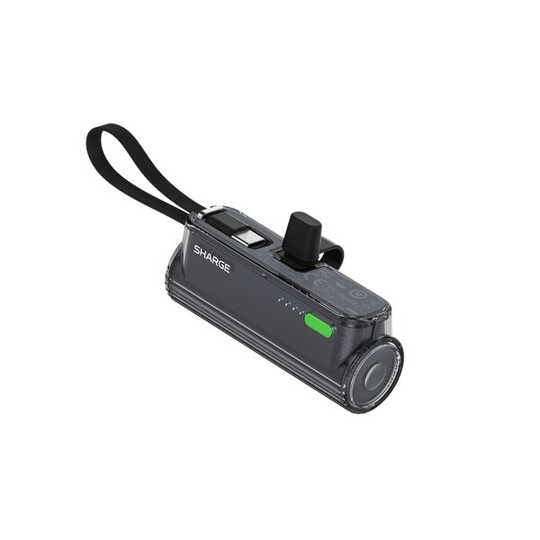 Sharge Flow Mini 2 5000mAh 22.5W Powerbank with Plug-in USB-C Black (YDD-SG-22.5-SX- HEI)