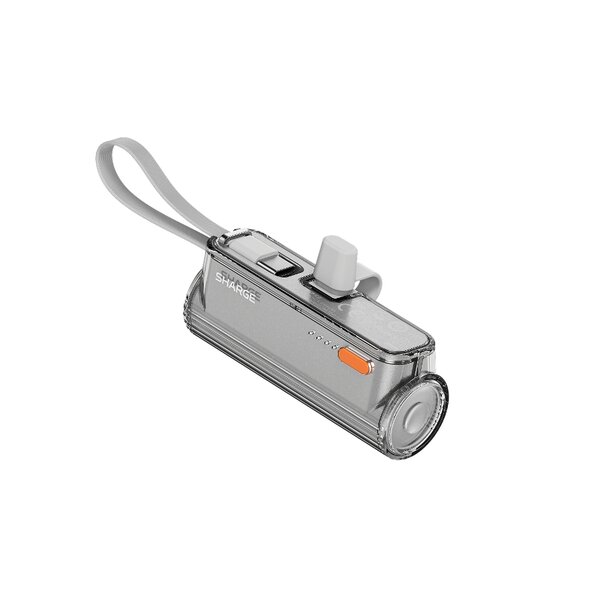 Sharge Flow Mini 2 5000mAh 22.5W Powerbank with Plug-in USB-C White (YDD-SG-22.5-SX- YIN)