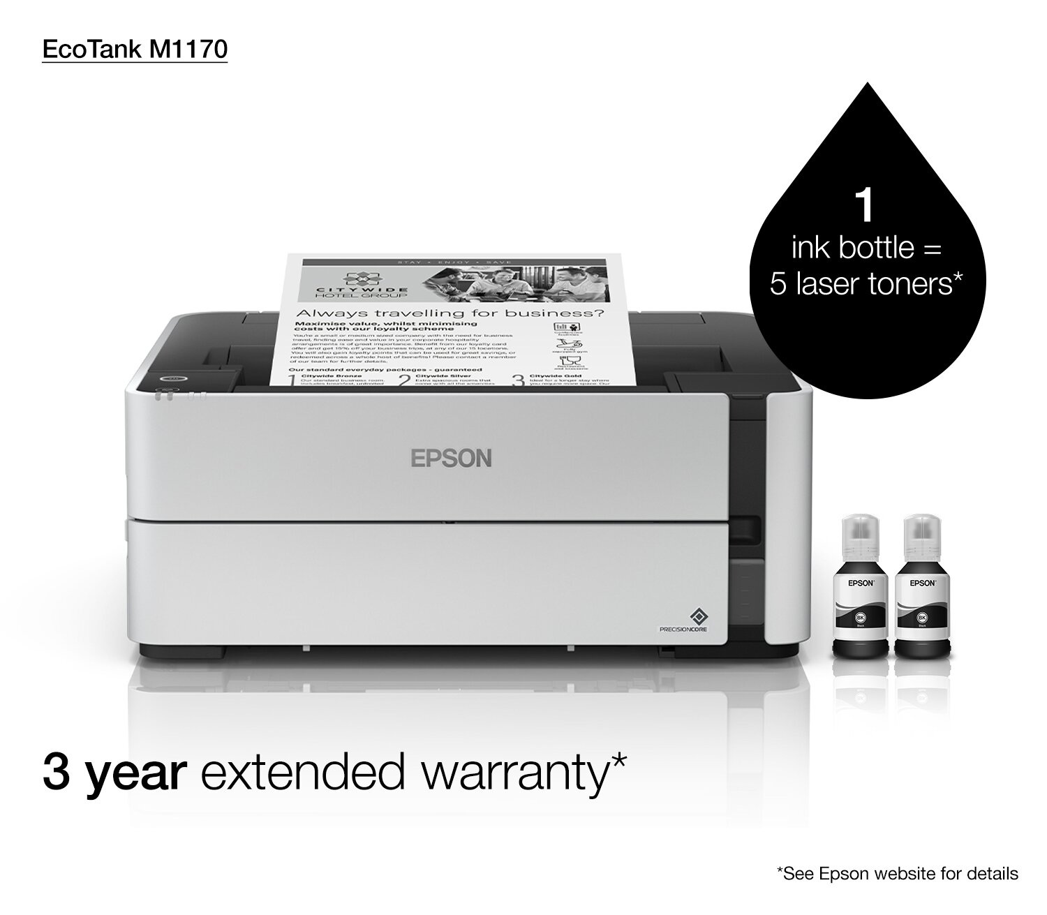Epson EcoTank M1170 A4 Monochrome Business Printer