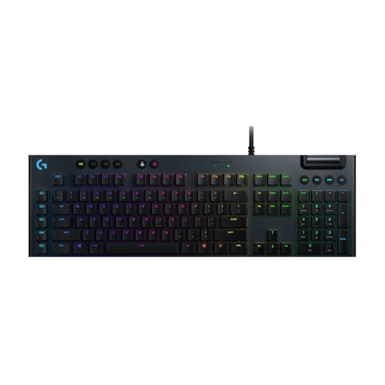 Logitech G G815 Lightsync Gaming Μηχανικό Ενσύρματο Full Size Πληκτρολόγιο με GL Tactile Διακόπτες και RGB Μαύρο (US)