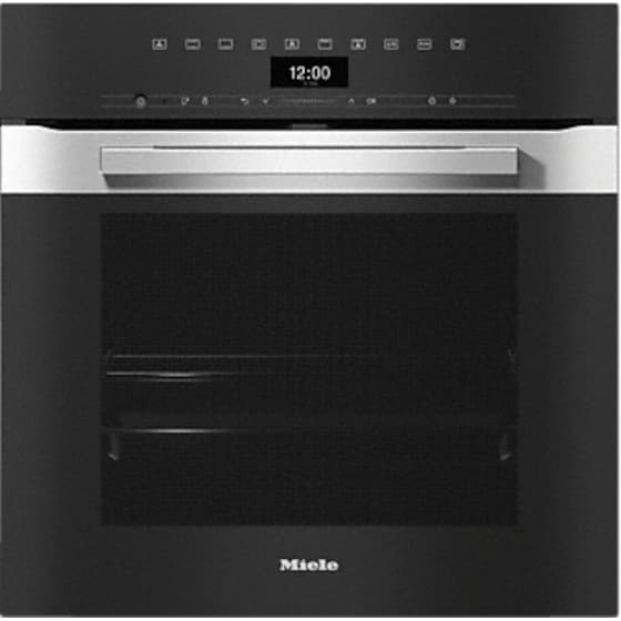MIELE H 7460 B CleanSteel 76 Lt Μαύρο Εντοιχιζόμενος Φούρνος Άνω Πάγκου