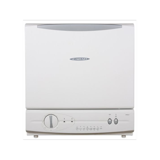 CARAD DW3247 για 4 Σερβίτσια Λευκό Πλυντήριο Πιάτων Πάγκου