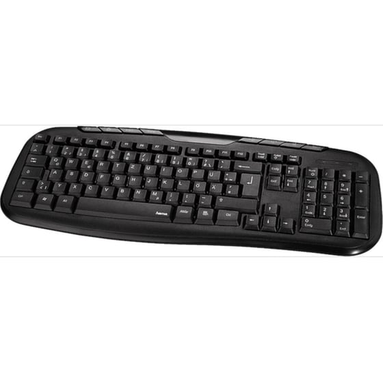 Ενσύρματο Πληκτρολόγιο HAMA Cellino Media Μαύρο