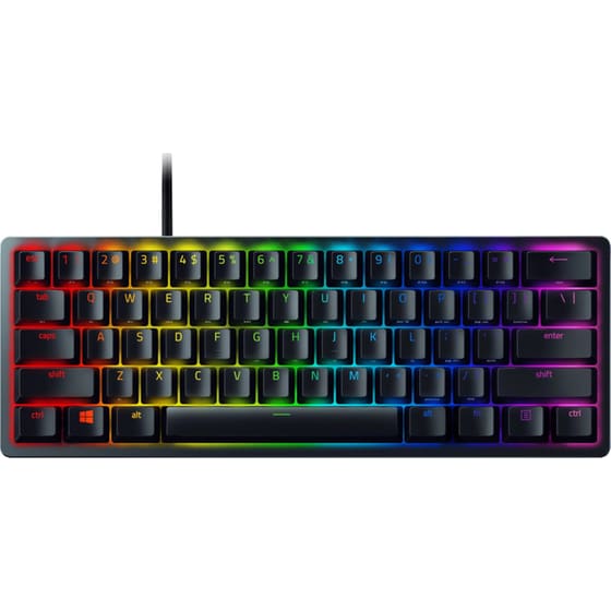 Razer Huntsman Mini Gaming Μηχανικό Ενσύρματο Πληκτρολόγιο 60% με Razer Clicky διακόπτες και RGB (US)