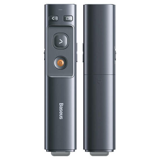 Baseus OrangeDot Wireless Laser Presenter Grey with USB + Type-C Receiver