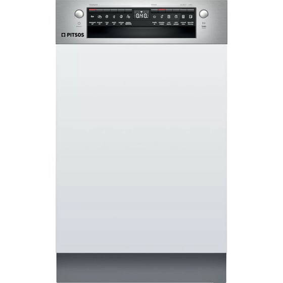 PITSOS DIS60I00 9 Σερβίτσια Εντοιχιζόμενο Πλυντήριο Πιάτων Inox