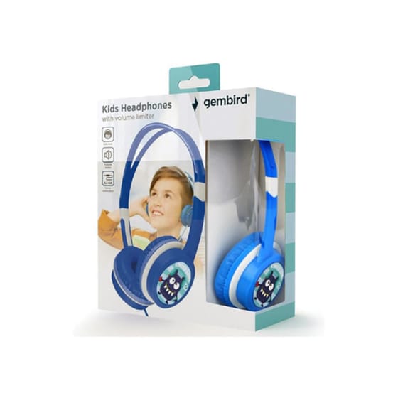 Gembird MHP-JR Ενσύρματα Παιδικά Ακουστικά Κεφαλής - Μπλε