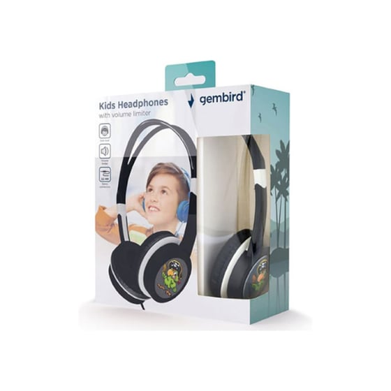 Gembird MHP-JR Ενσύρματα Παιδικά Ακουστικά Κεφαλής - Μαύρα