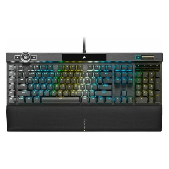 Corsair K100 RGB Optical Gaming Μηχανικό Ενσύρματο Full Size Πληκτρολόγιο με Corsair OPX διακόπτες και RGB Μαύρο (US)