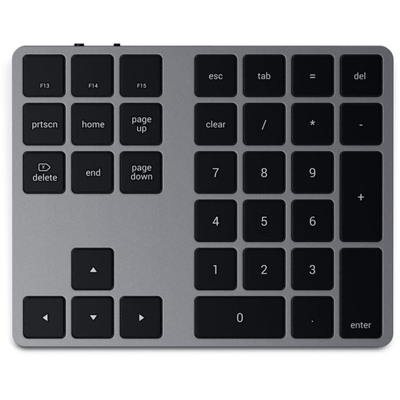 Satechi Aluminum Extended Ασύρματο Bluetooth Αριθμητικό Πληκτρολόγιο