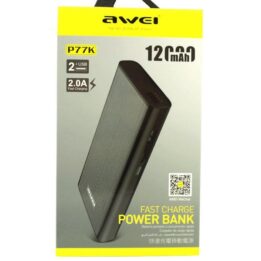 AWEI P77K Power Bank 12000mAh – 2 USB Ports