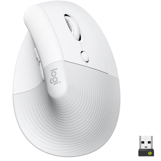Logitech Lift Ασύρματο Εργονομικό Vertical Ποντίκι Λευκό