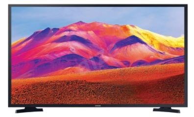 SAMSUNG TV 32” T5302, SLIM LED, 1920×1080 FHD, SMART, 1000 PQI, HDMIX2, USBX1 – MOVIE, HDR, A+, ULTRA CLEAN VIEW, BLACK