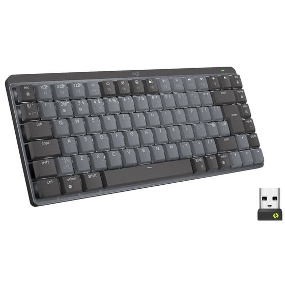 Logitech MX Mechanical Mini Silent Ασύρματο Bluetooth Πληκτρολόγιο Γκρι (US)