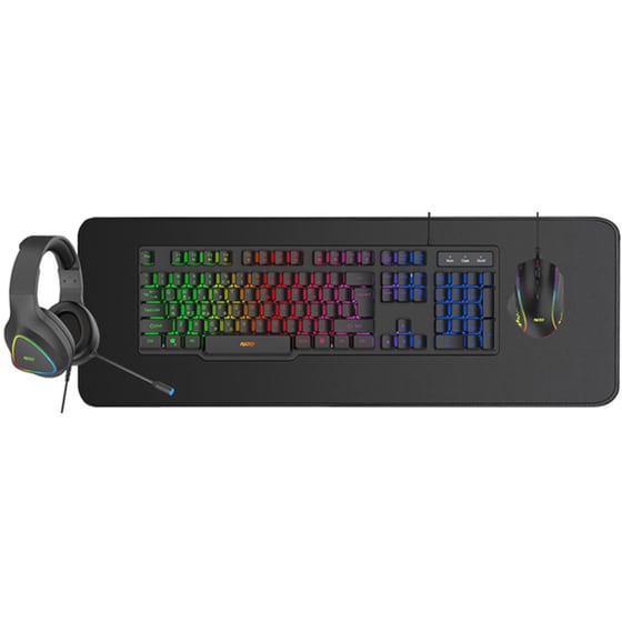 NOD Platoon 4in1 Combo Σετ Gaming Πληκτρολόγιο με διακόπτες και RGB φωτισμό & Ποντίκι (GR)
