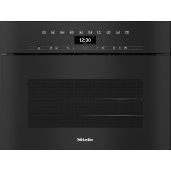 MIELE DGC7440/HCX 47 Lt Μαύρο Εντοιχιζόμενος Φούρνος Άνω Πάγκου