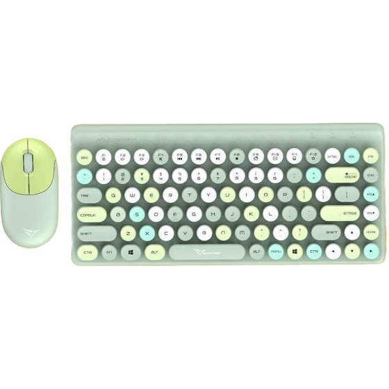 Alcatroz Jellybean A3000 Crayon Ασύρματο Σετ Πληκτρολόγιο & Ποντίκι Green (US)
