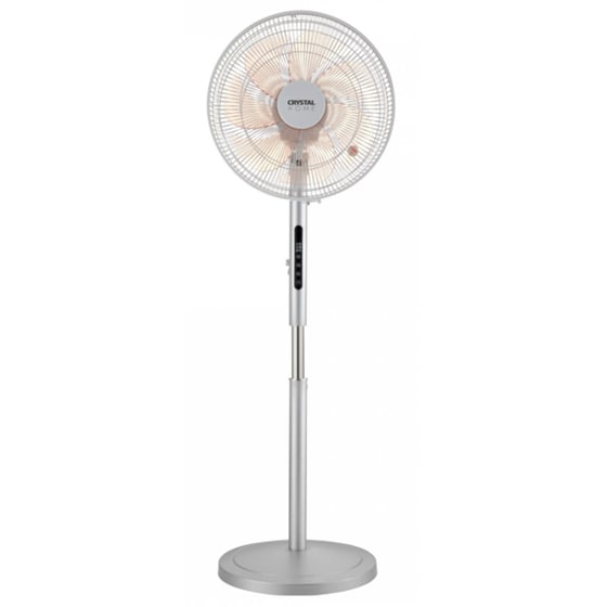 CRYSTAL HOME Air Metal Ανεμιστήρας Δαπέδου 60W 35cm με Τηλεχειριστήριο