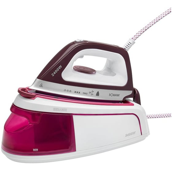 BOMANN DBS 6034 CB 3.5 bar με Δοχείο Nερού 1.2 L Ροζ Σύστημα Σιδερώματος