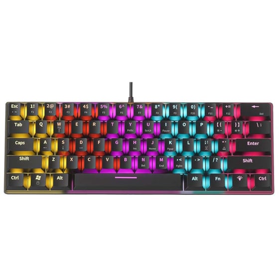 Armaggeddon MKA-1C Neo Gaming Μηχανικό Πληκτρολόγιο 60% με Custom Brown διακόπτες και RGB φωτισμό (US) Black
