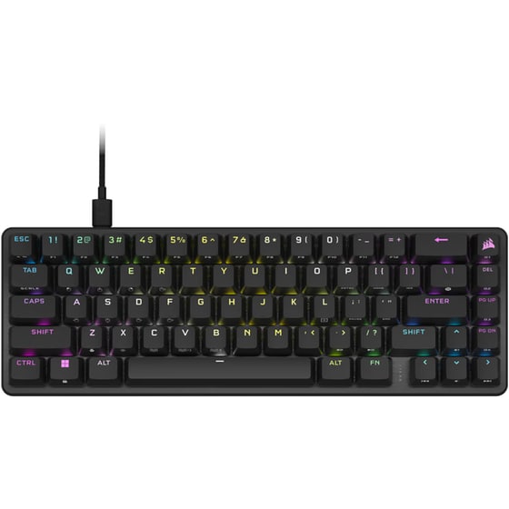 Corsair K65 Pro Mini Gaming Μηχανικό Ενσύρματο Πληκτρολόγιο 65% με RGB Μαύρο (US)