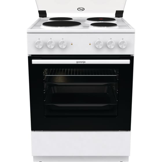 Ηλεκτρική Κουζίνα Εμαγιέ GORENJE GE6A40WB 71 lt Λευκό