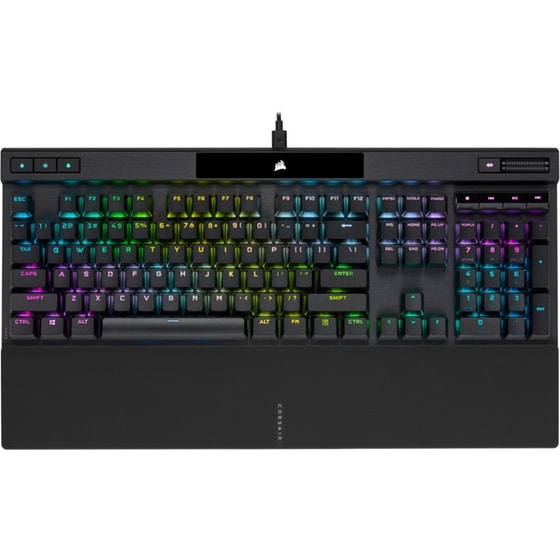 Corsair K70 RGB Pro Gaming Μηχανικό Ενσύρματο Full Size Πληκτρολόγιο με Cherry MX Red διακόπτες και RGB Μαύρο (US)