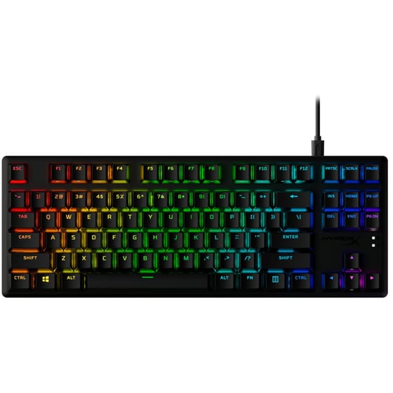 HyperX Alloy Origins Core PBT Gaming Μηχανικό Πληκτρολόγιο Tenkeyless με HyperX Red διακόπτες και RGB Μαύρο (US)