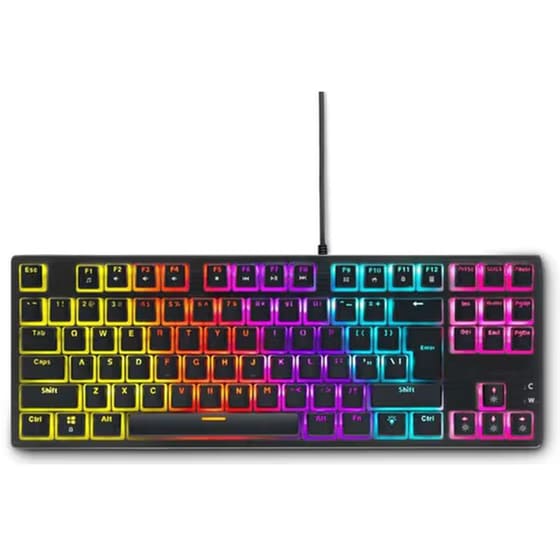 Spatan Gear Lochos 2 Gaming Μηχανικό Ενσύρματο Tenkeyless Πληκτρολόγιο RGB Μαύρο (US)